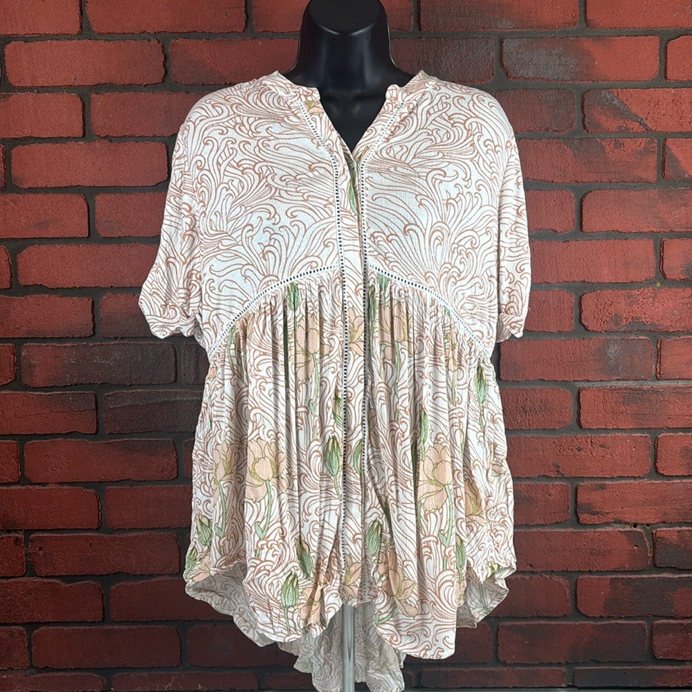 Anthropologie Shirt Womans Small Floral‎
